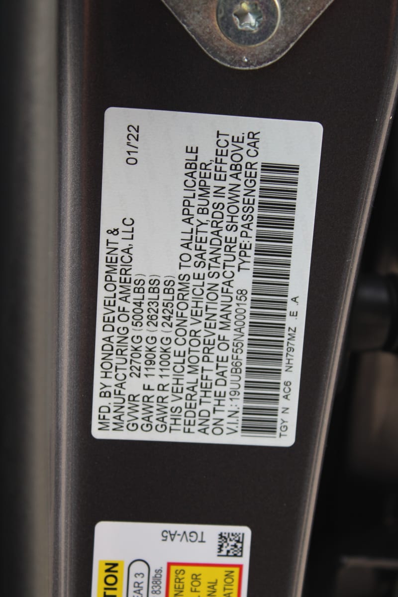 2022 ACURA TLX - ACU000158