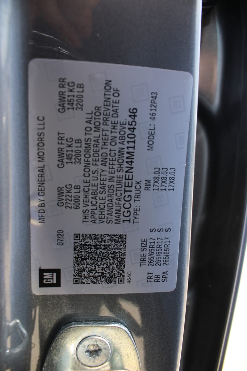 2021 CHEVROLET COLORADO - CHE104546