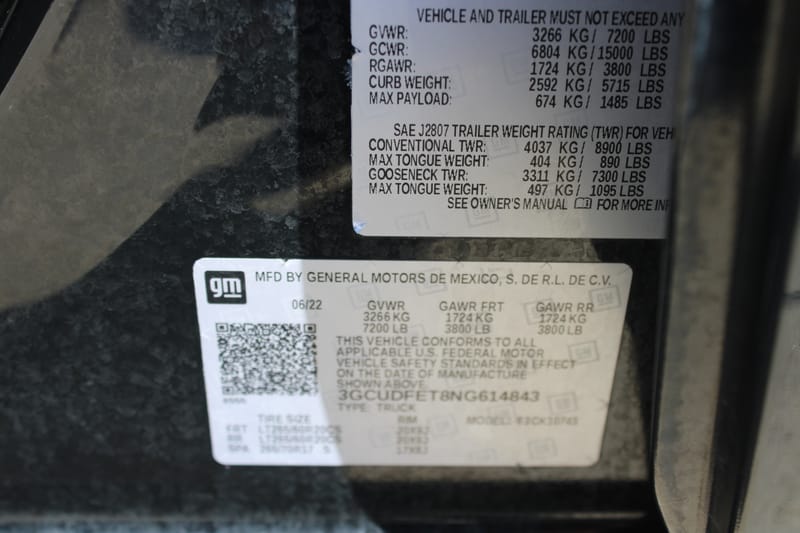 2022 CHEVROLET SILVERADO 1500 - CHE614843
