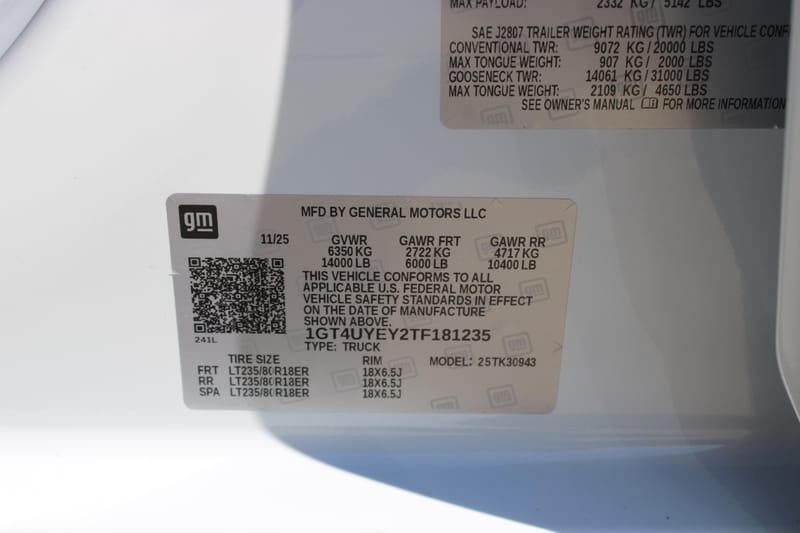 2026 GMC SIERRA 3500 - GMC181235