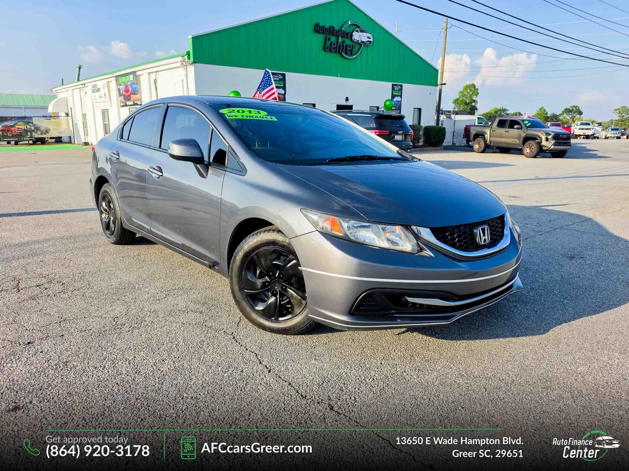 2013 HONDA CIVIC LX - HON081627 — photo 1 of 29