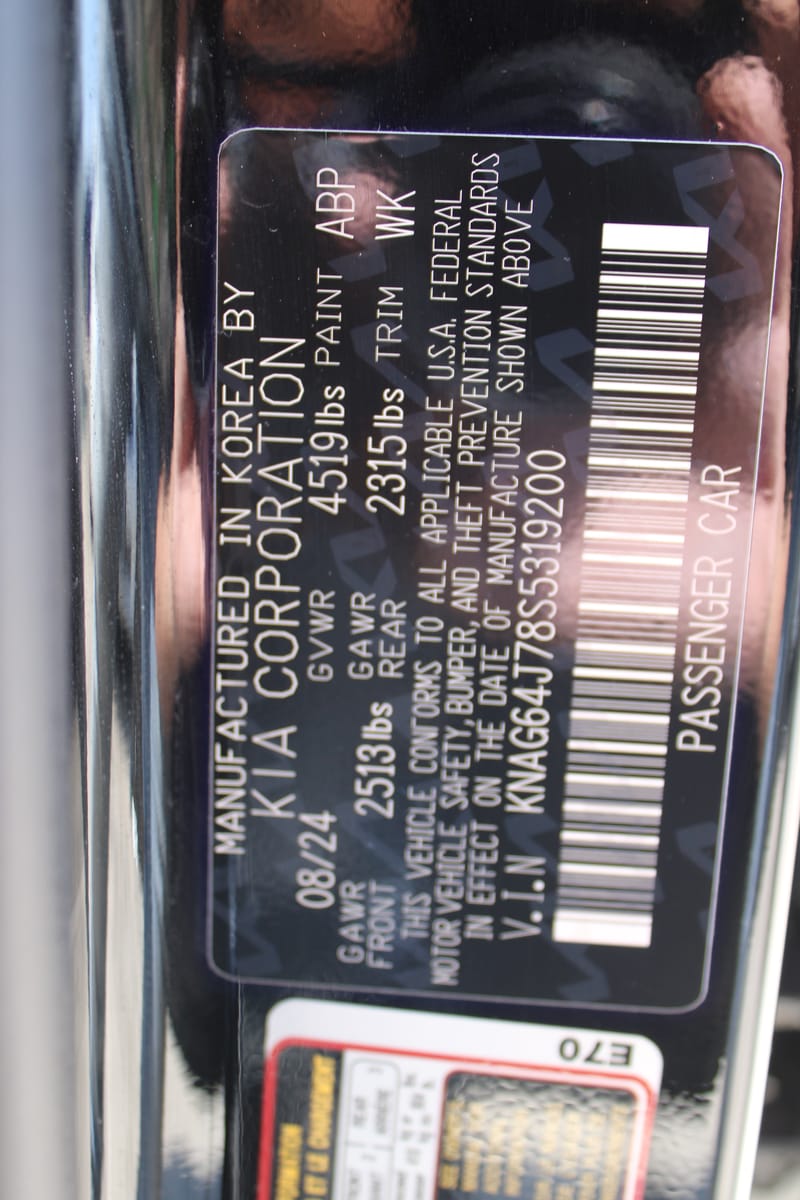 2025 KIA K5 - KIA319200
