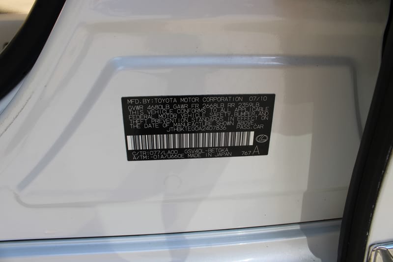 2010 LEXUS ES 350 - LEX407836B