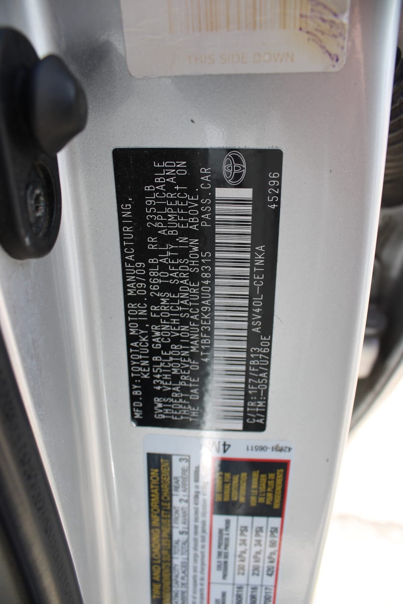 2010 TOYOTA CAMRY - TOY048315D