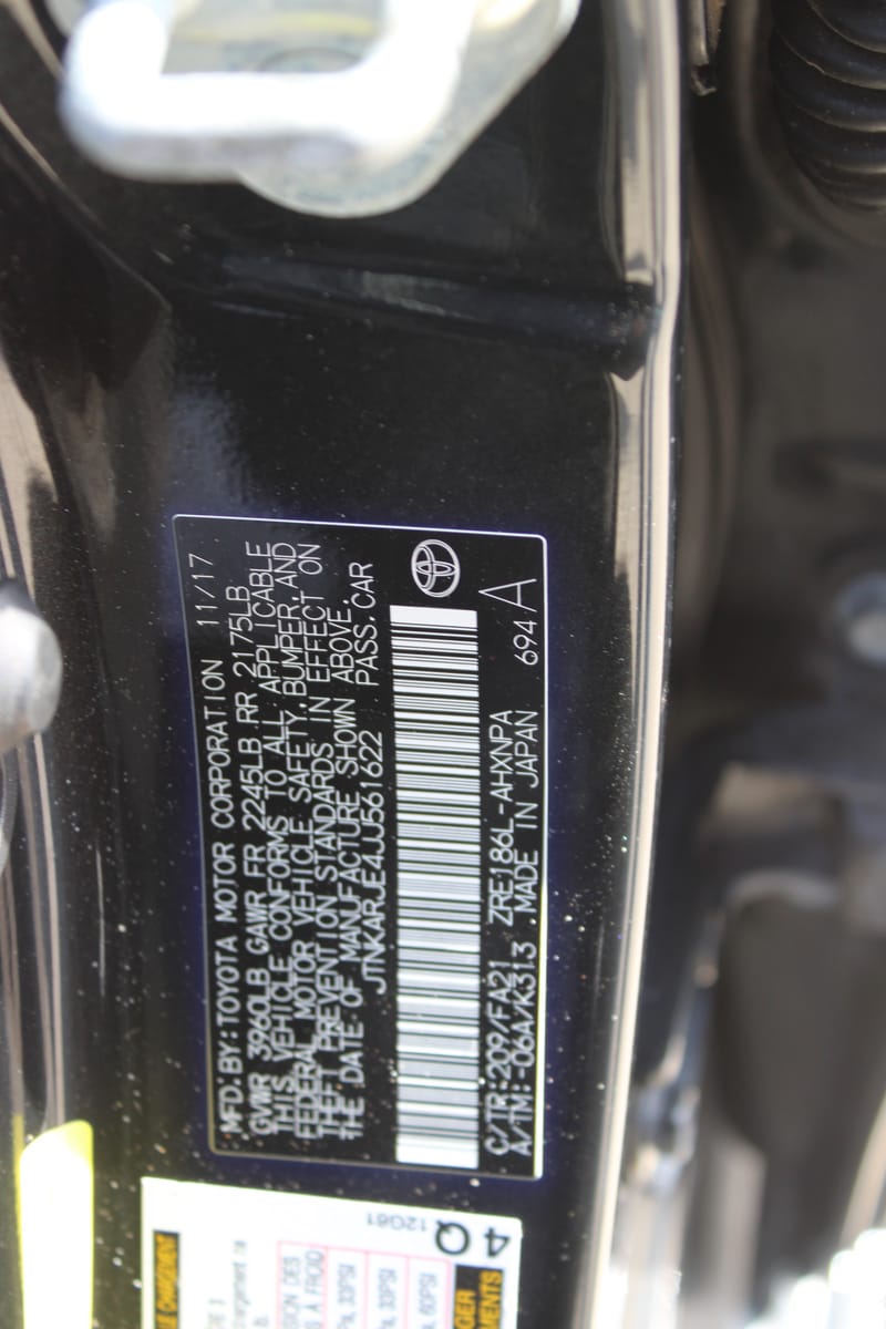 2018 TOYOTA COROLLA IM - TOY561622B